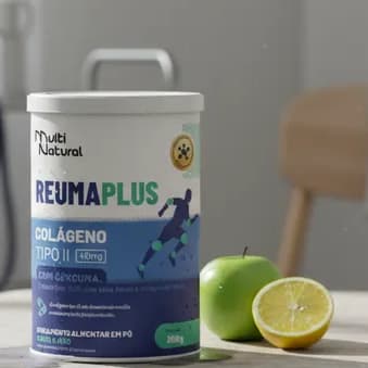Colageno Tipo 2 Premium C Condroitina MSM - Reuma Plus Pote 300g - Multi Natural