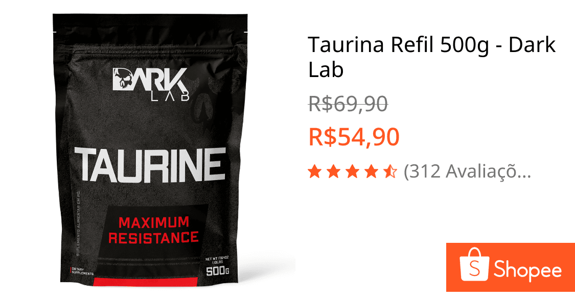 Taurina Refil 500g - Dark Lab