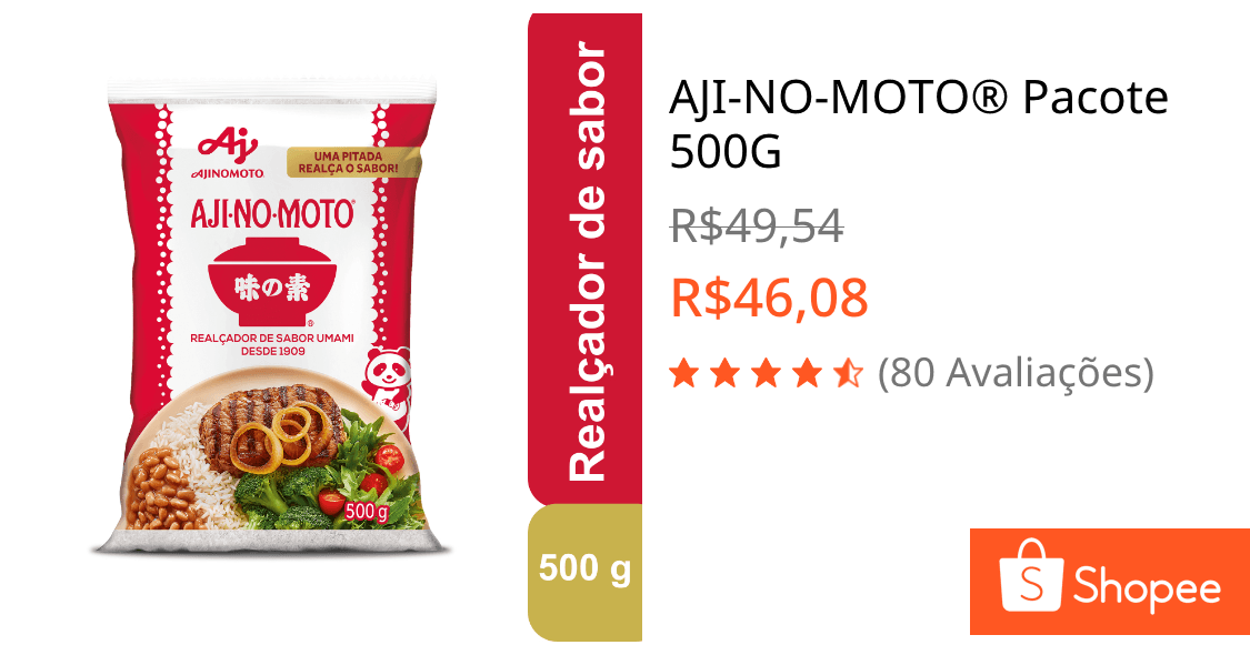 AJI-NO-MOTO® Pacote 500G