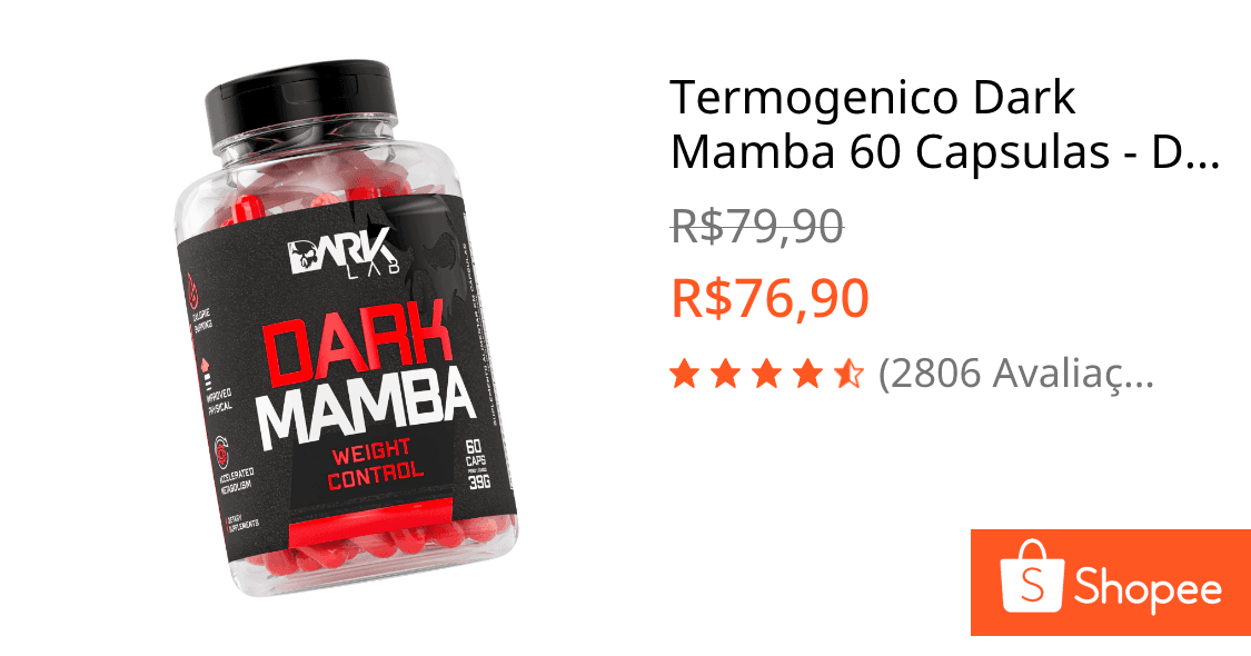 Termogenico Dark Mamba 60 Capsulas - Dark Lab