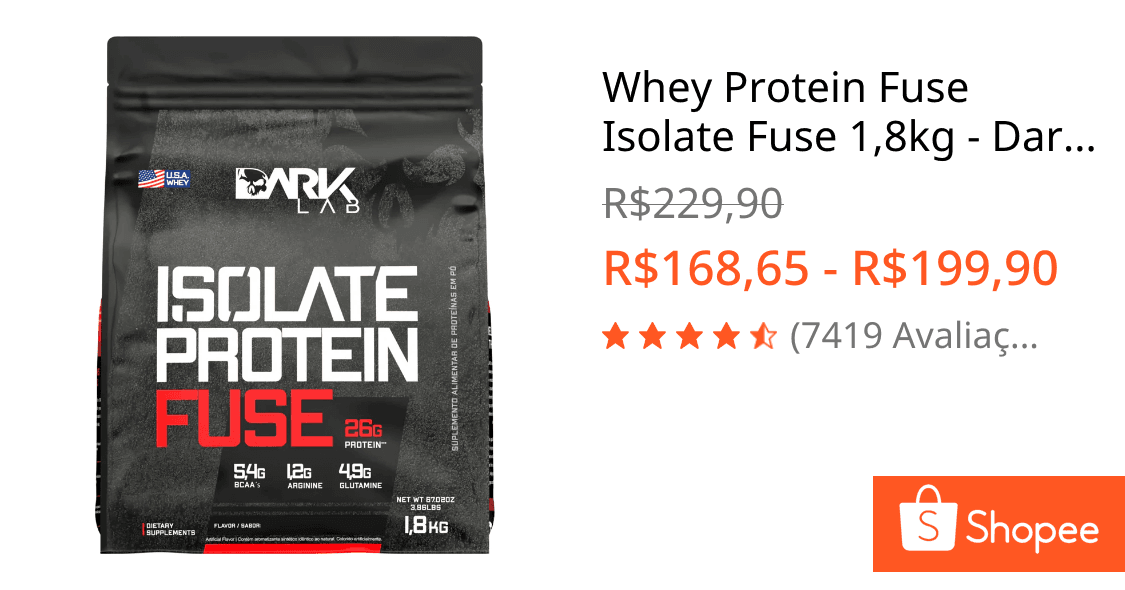 Whey Protein Fuse Isolate Fuse 1,8kg - Dark Lab
