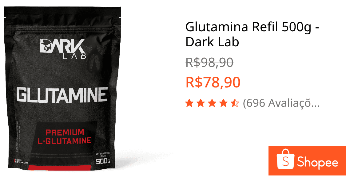 Glutamina Refil 500g - Dark Lab
