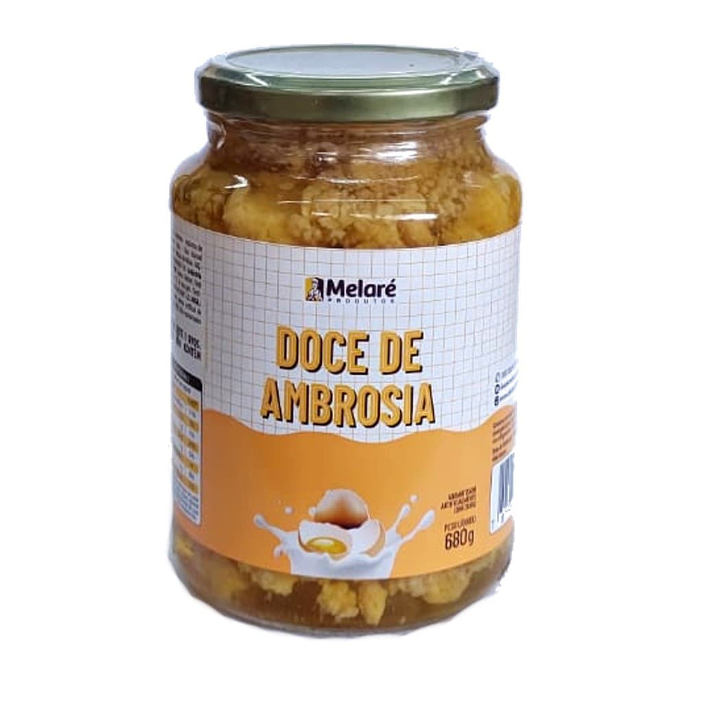 Ambrosia MELARÉ 680g - Doce Tradicional Mineiro