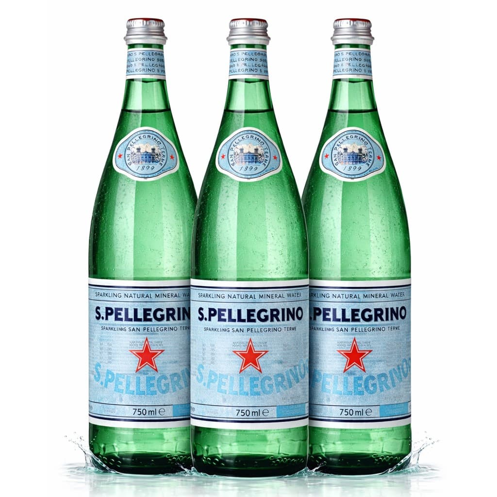 Kit 3 Água Mineral c/ Gás SAN PELLEGRINO 750ml - Itália