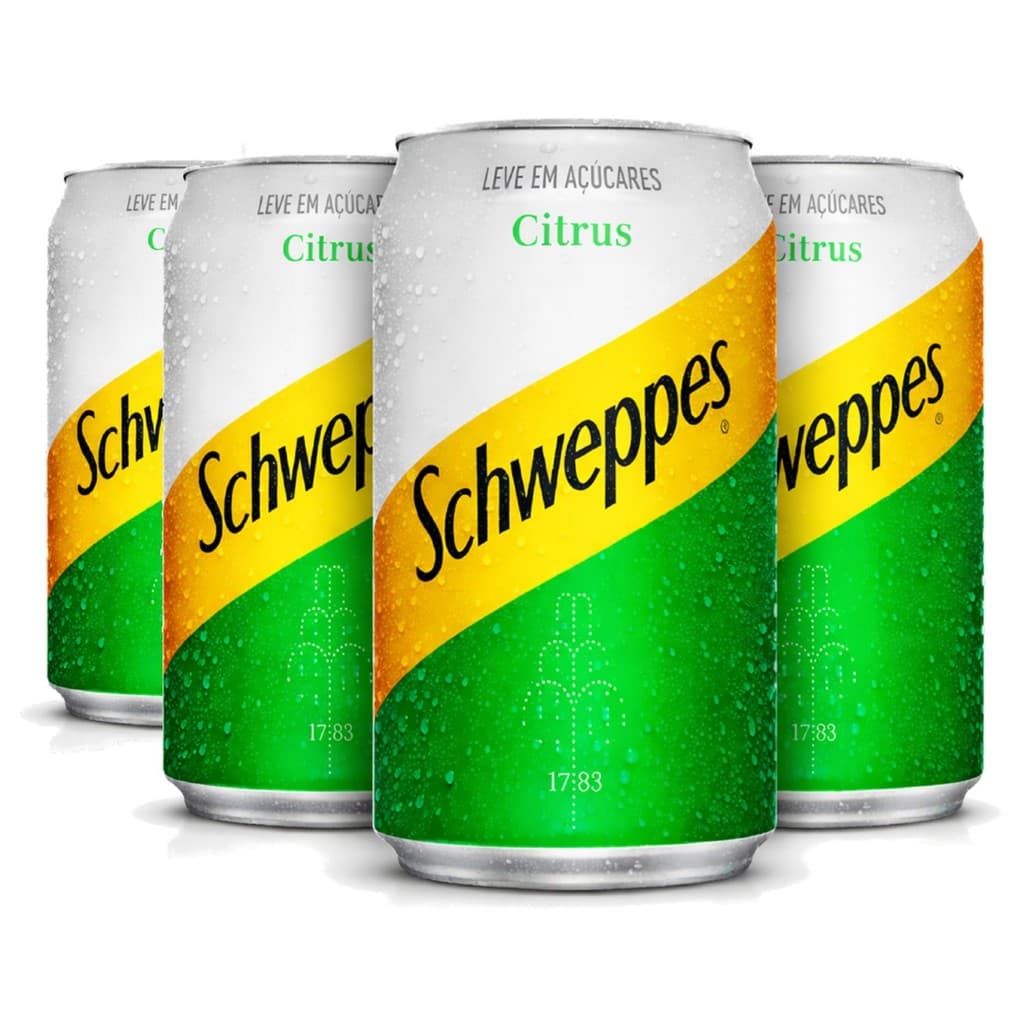 Kit 4 SCHWEPPES Citrus Leve em Açucares 350ml