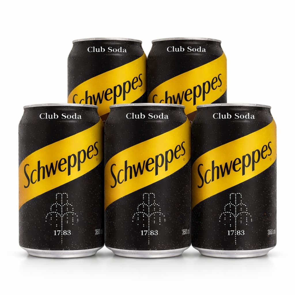 Kit 5 Club Soda SCHWEPPES 350ml